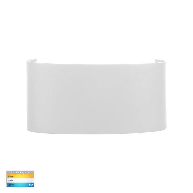 Maro 6 x 1W CCT 12V DC LED Up & Down Wall Pillar Light White - HV3696T-WHT-12V