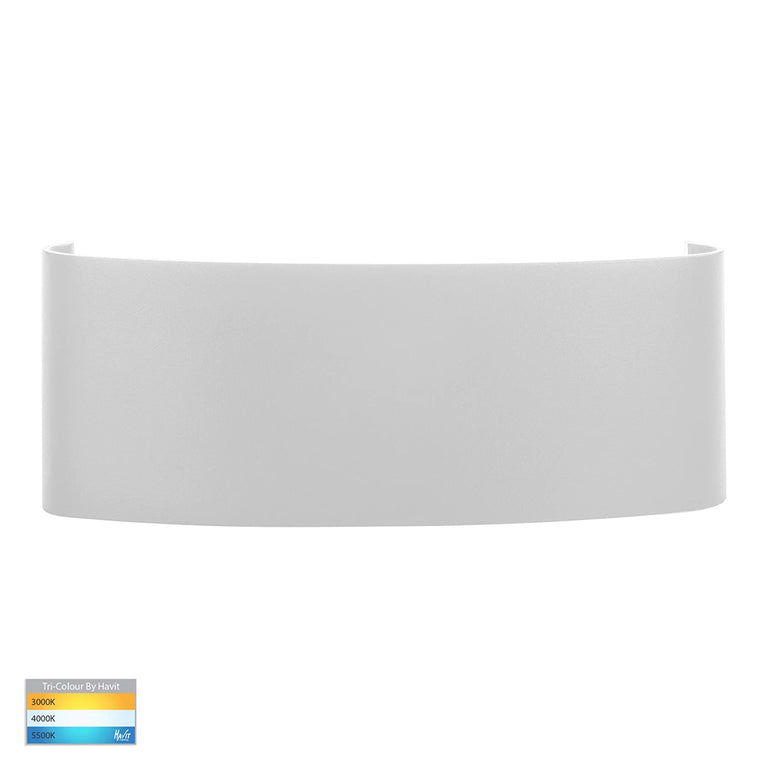 Maro 8  x 1W CCT 12V DC LED Up & Down Wall Pillar Light White - HV3697T-WHT-12V