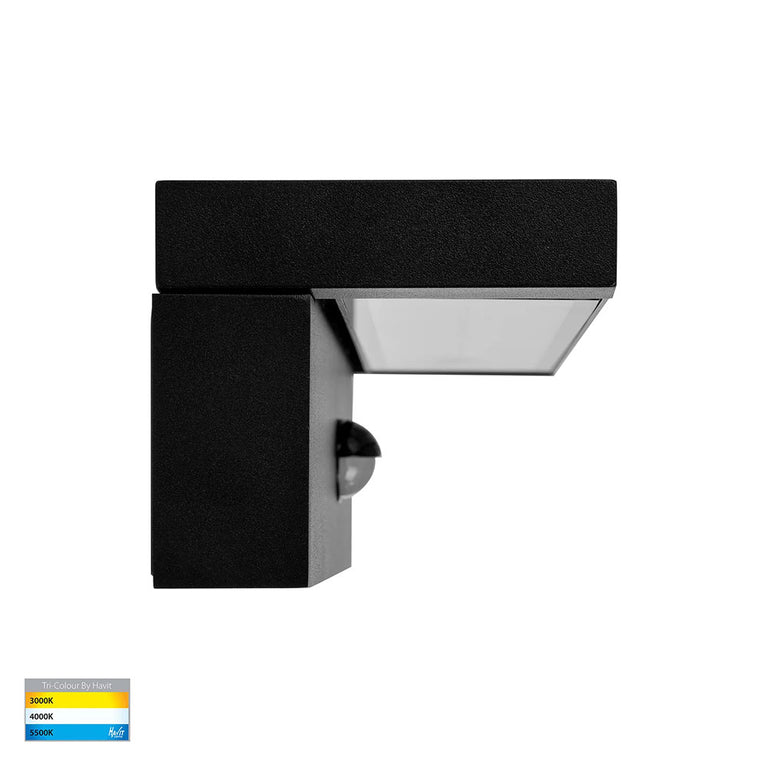 Locu 24W CCT 240V LED Floodlight With Sensor Black - HV3732T-BLK-PIR