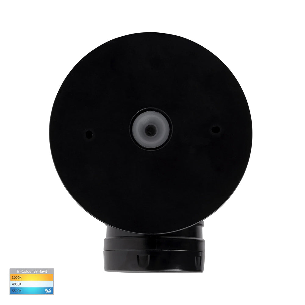 Focus 15W CCT 240V LED Single Adjustable Spot Light With Sensor Matt Black - HV3792T-BLK