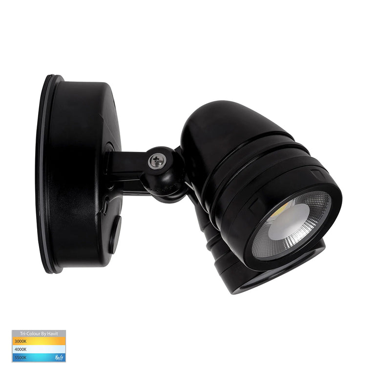 Focus 2 x 15W CCT 240V LED Double Adjustable Spot Light Matt Black - HV3793T-BLK