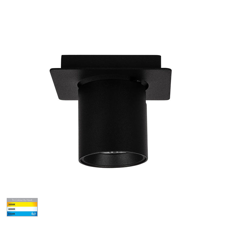 Sbarra Aluminium Single Adjustable Spot Light Black - HV4003T-1-BLK