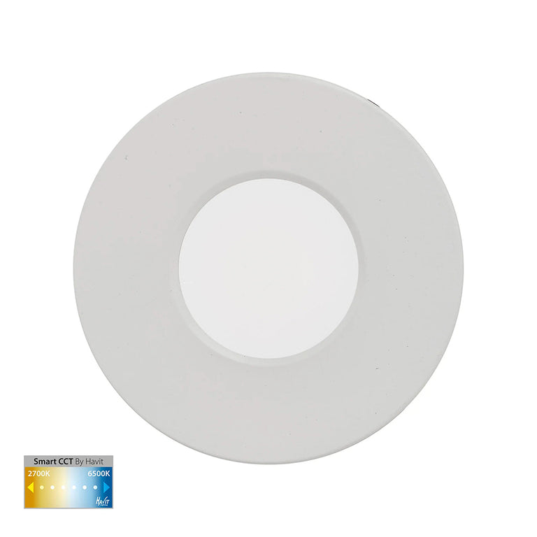 Prime Wi-Fi 12W CCT 240V LED Fixed Downlight White - HV5511CCT-WHT