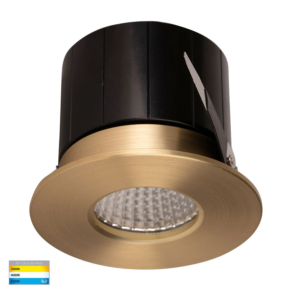 Prime 12W CCT 240V LED Downlight Brass - HV5511T-BR