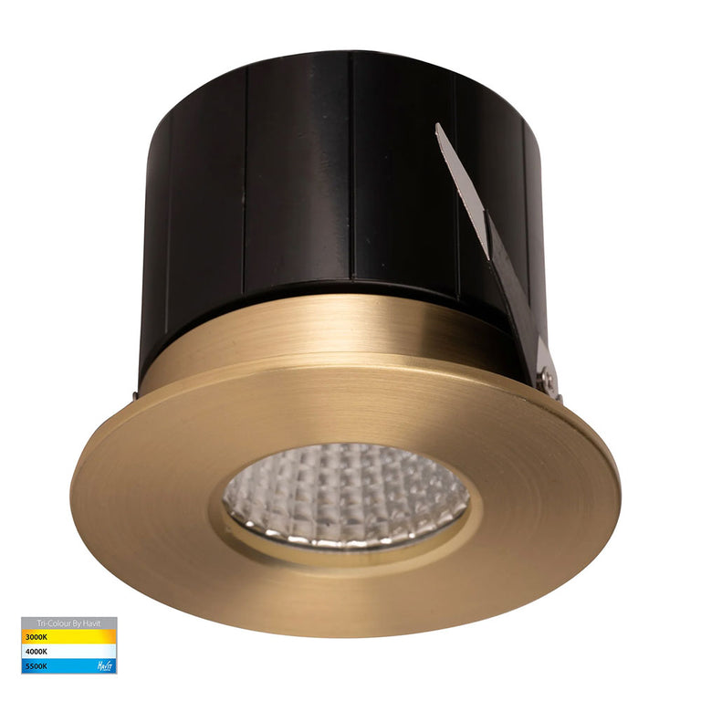 Prime 12W CCT 240V LED Downlight Brass - HV5511T-BR
