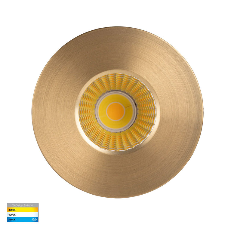 Prime 12W CCT 240V LED Downlight Brass - HV5511T-BR