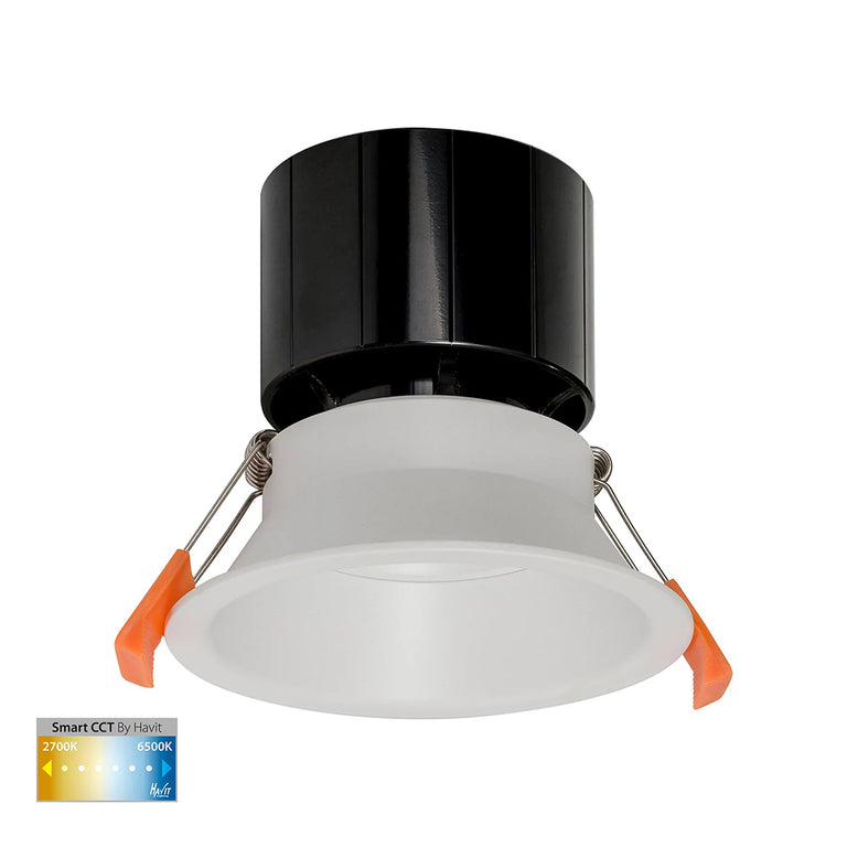 Prime Wi-Fi 12W CCT 240V LED 105mm Fixed Deep Downlight White - HV5514CCT-WHT
