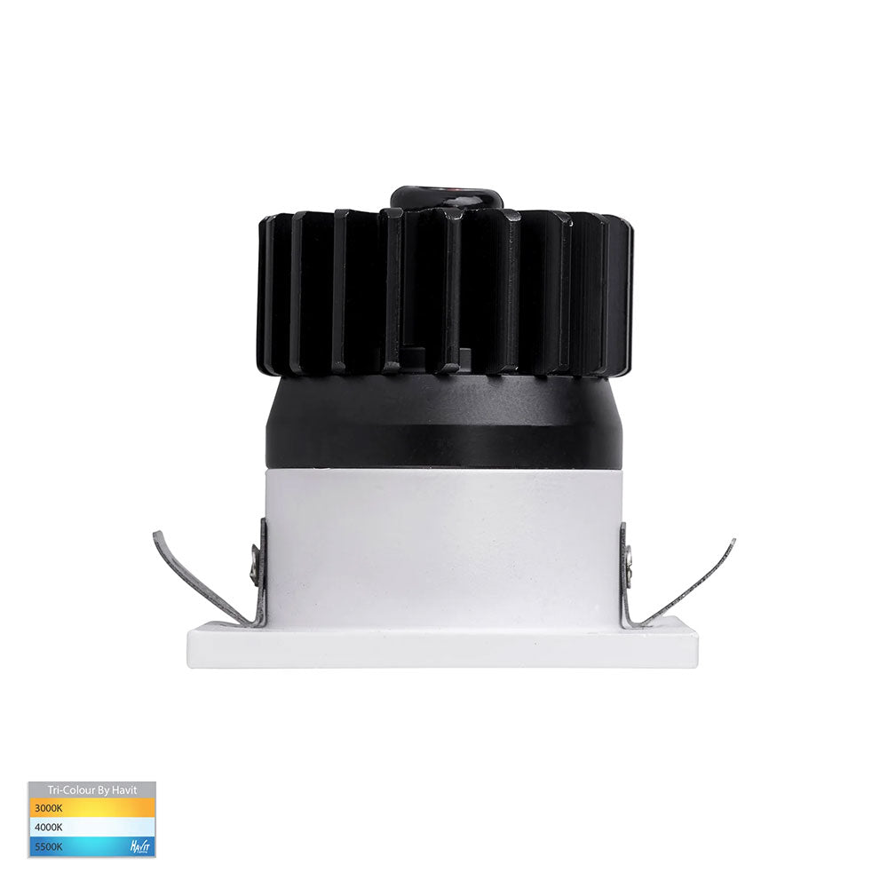Niche 3W CCT 240V LED 46mm Square Downlight White - HV5701T-WHT