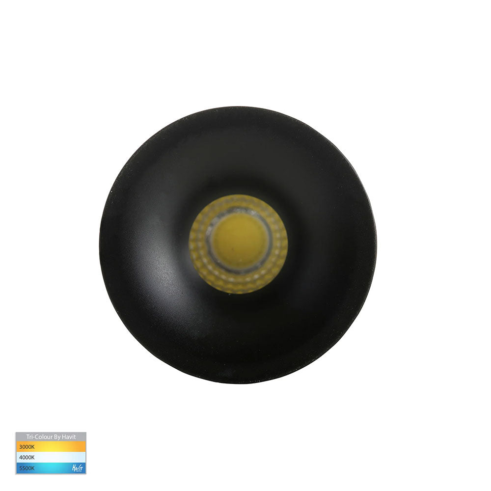 Niche 3W CCT 240V LED 46mm Round Downlight Black - HV5702T-BLK