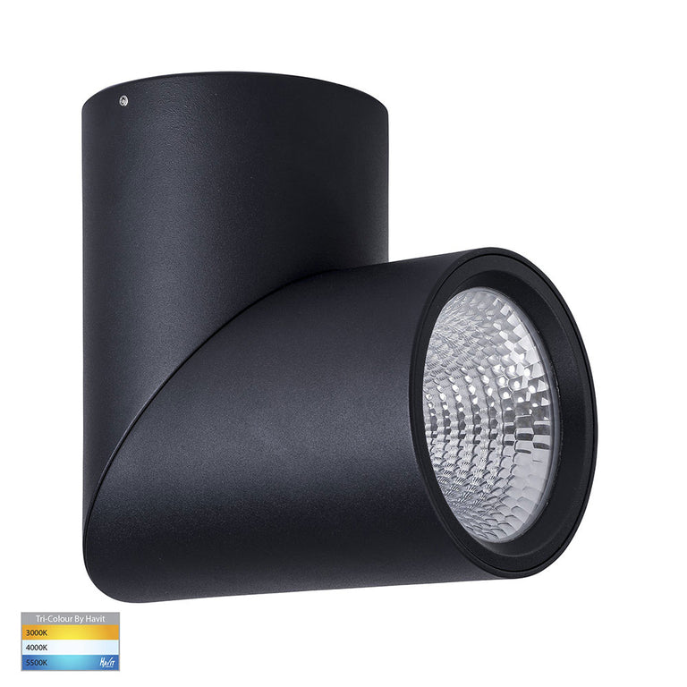 Nella 24W CCT 240V LED Rotatable Downlight Black - HV5825T-BLK