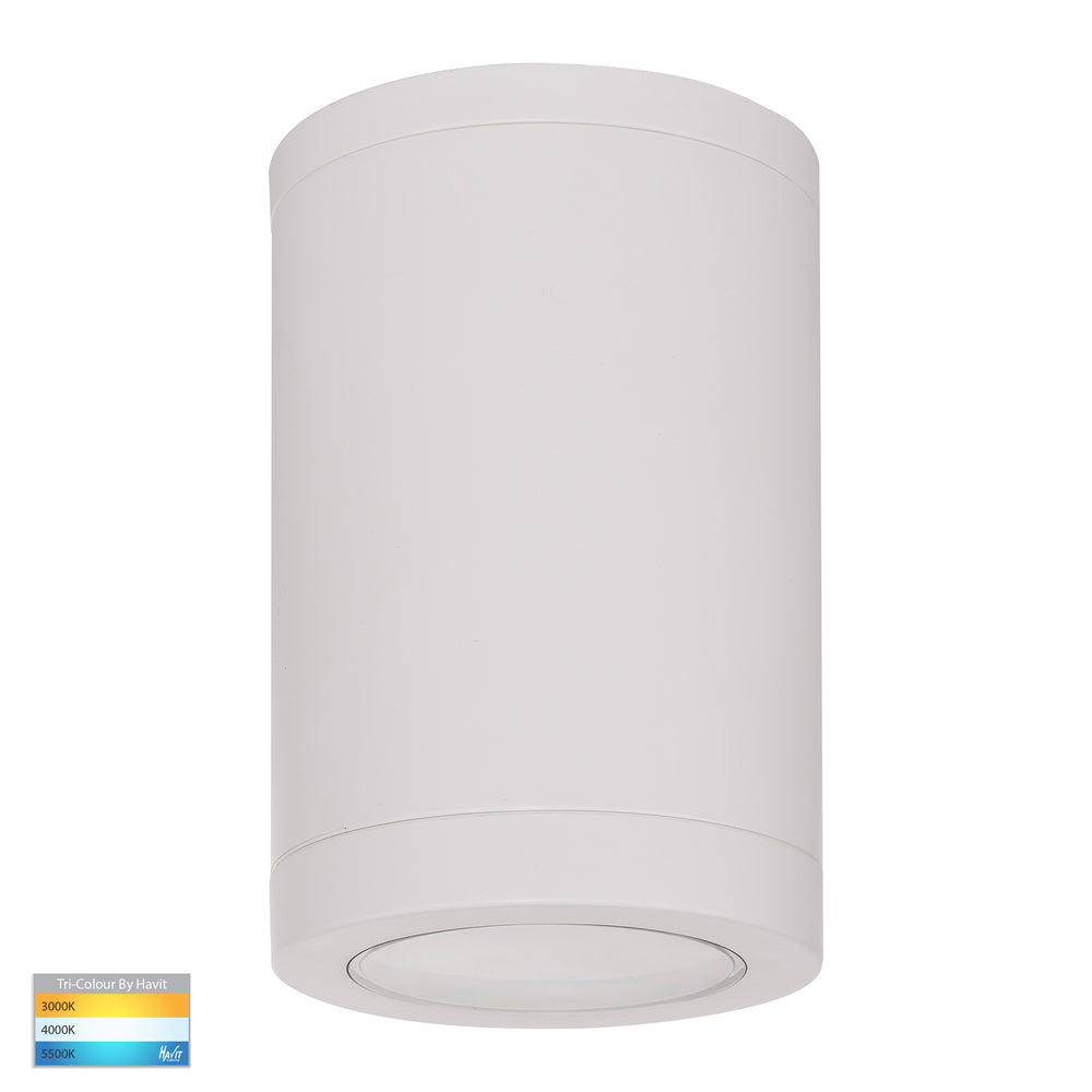 Lexan 9in1 CCT 240V GU10 LED Surface Mounted Downlight White Large - HV5832T-WHT