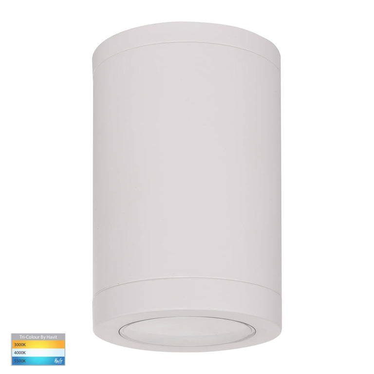 Lexan 9in1 CCT 240V GU10 LED Surface Mounted Downlight White Large - HV5832T-WHT