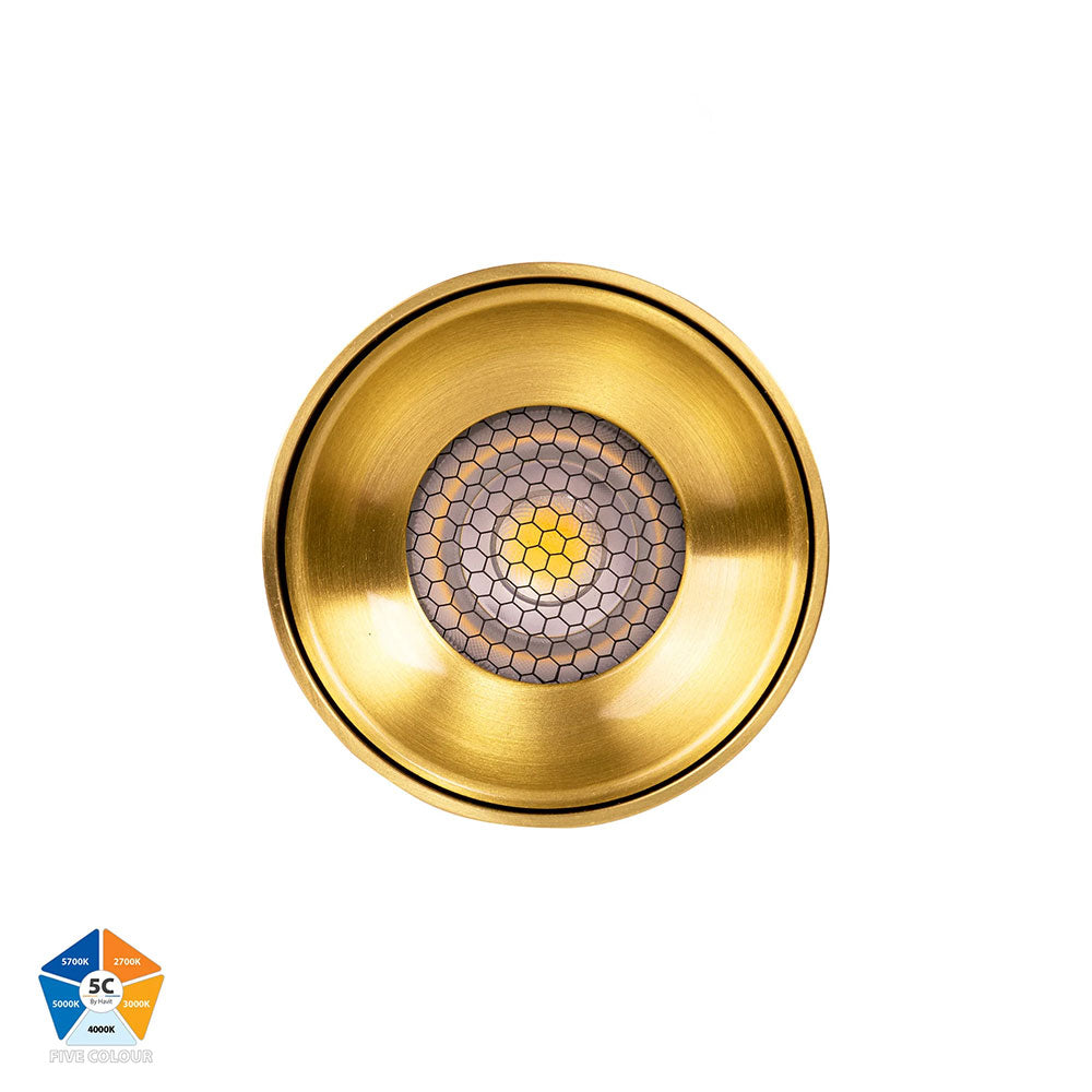 Nella Brass 7W Surface Mounted LED Downlight Brass - HV5841S-BR-12V