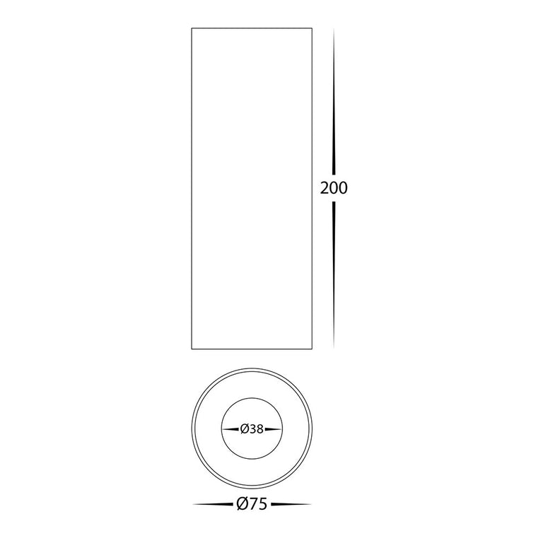 Nella Brass 7W Surface Mounted LED Downlight Brass - HV5841S-BR-EXT