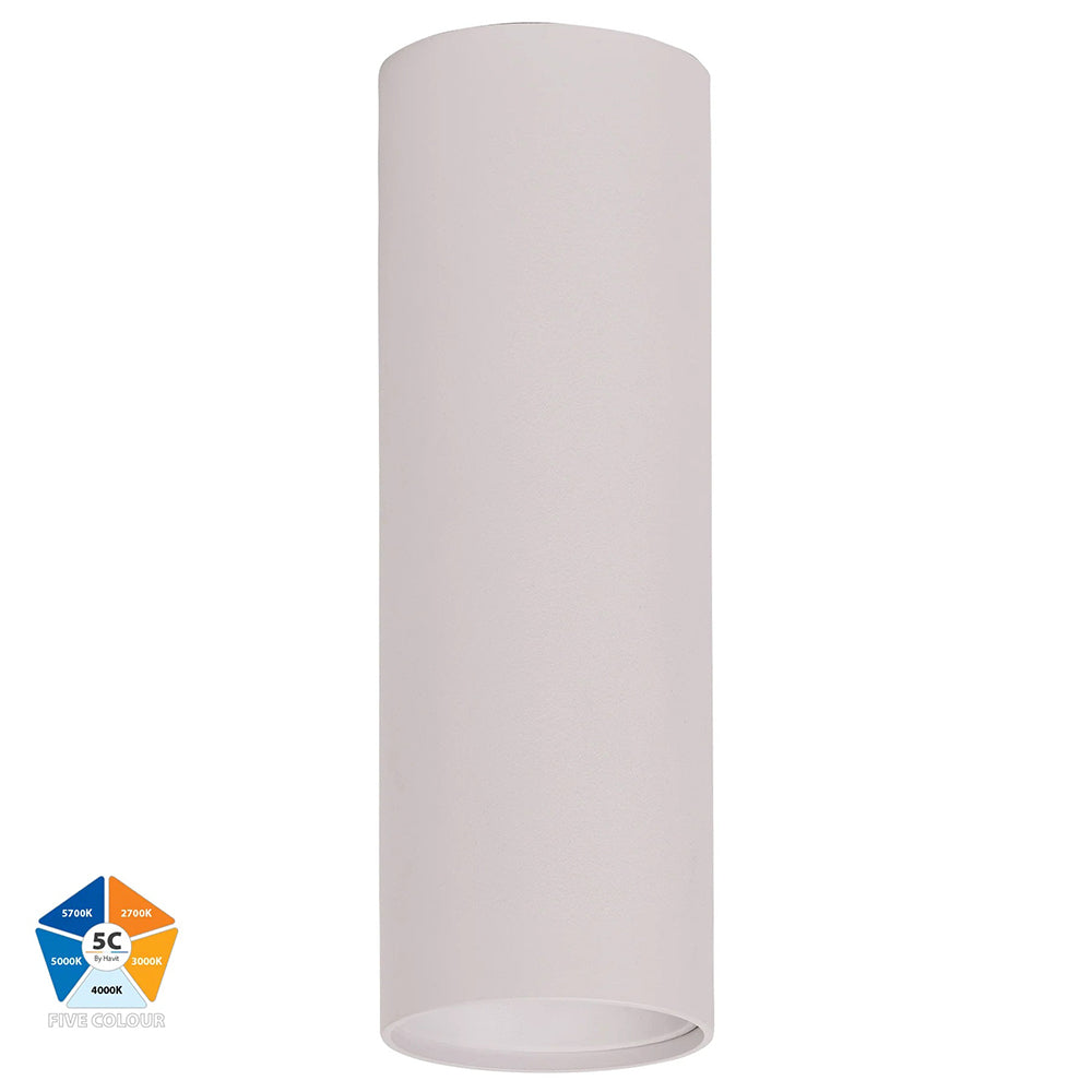 Nella 7W Quinto 240V LED Surface Mounted Downlight White - HV5841S-WHT-EXT