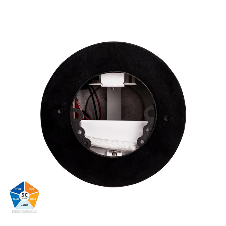 Nella 12W Quinto 12V DC LED Surface Mounted Downlight Black - HV5842S-BLK-12V