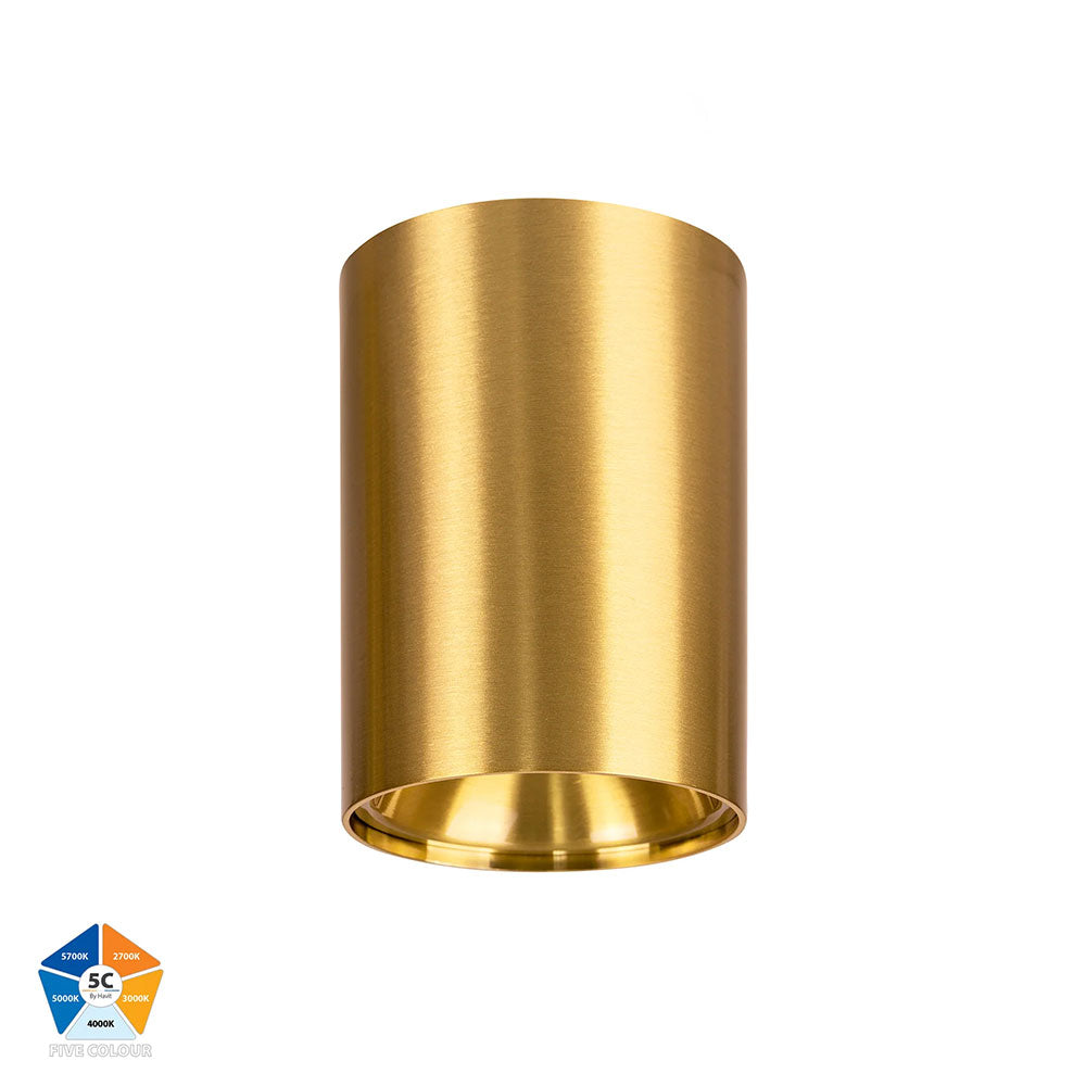 Nella Brass 12W Surface Mounted LED Downlight Brass - HV5842S-BR