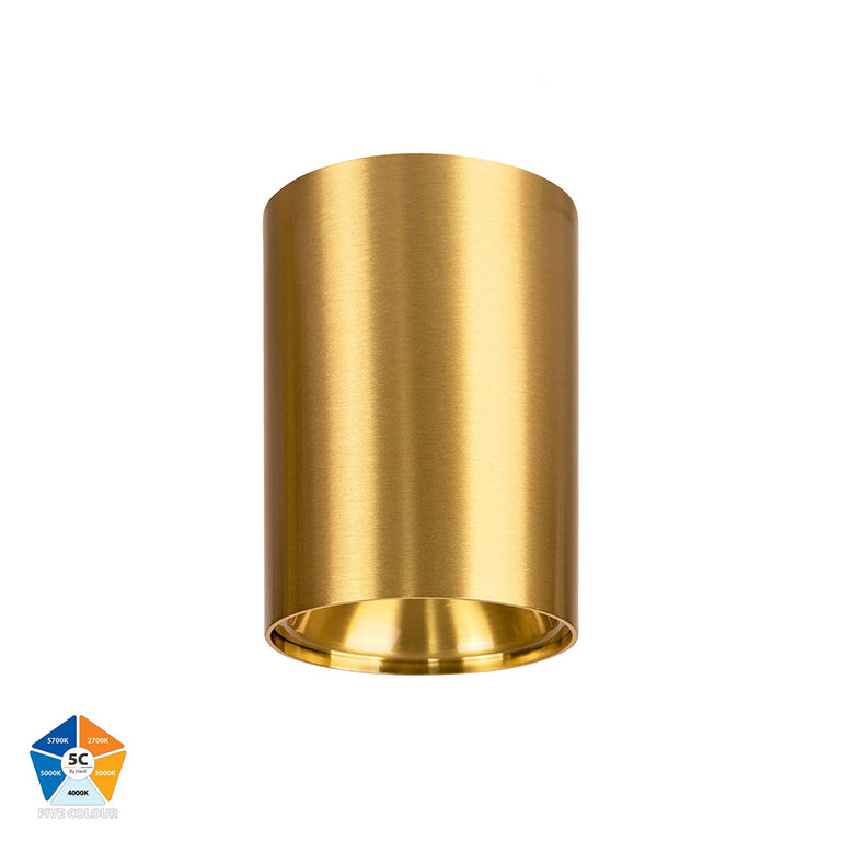 Nella Brass 12W Surface Mounted LED Downlight Brass - HV5842S-BR-12V