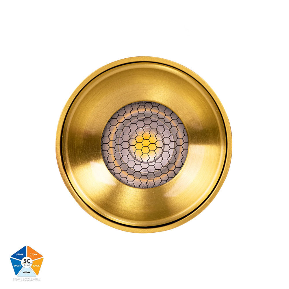 Nella Brass 12W Surface Mounted LED Downlight Brass - HV5842S-BR