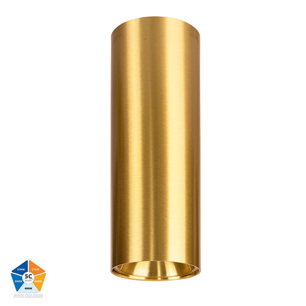 Nella Brass 12W Surface Mounted LED Downlight Brass - HV5842S-BR-EXT-12V