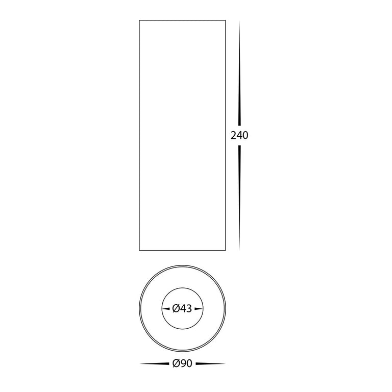 Nella Brass 12W Surface Mounted LED Downlight Brass - HV5842S-BR-EXT