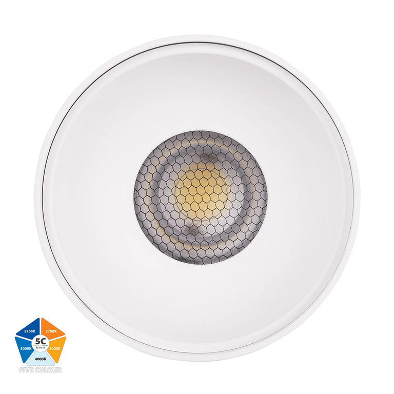 Nella 24W Quinto 12V DC LED Surface Mounted Downlight White - HV5844S-WHT-12V
