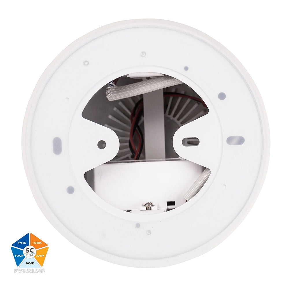 Nella 24W Quinto 12V DC LED Surface Mounted Downlight White - HV5844S-WHT-12V