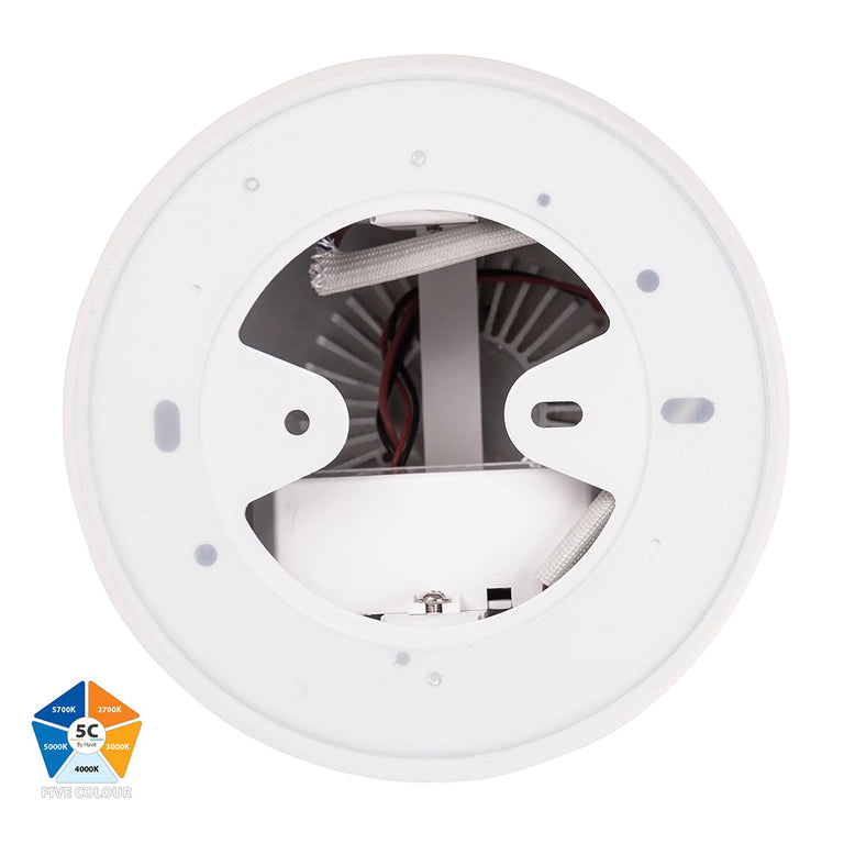 Nella 24W Quinto 12V DC LED Surface Mounted Downlight White - HV5844S-WHT-12V