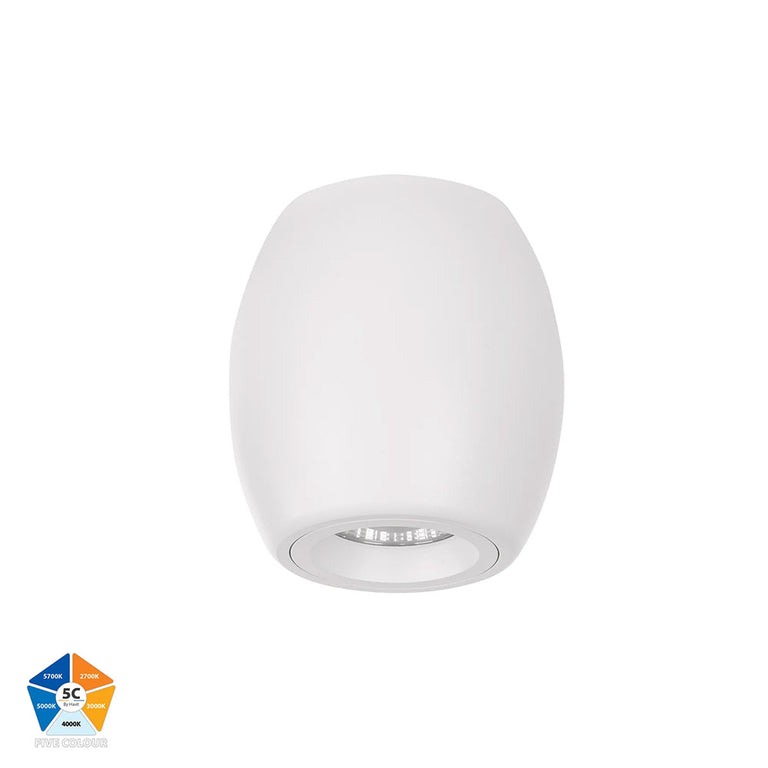 Nella 7W Quinto 240V LED Surface Mounted Downlight White - HV5848S-WHT