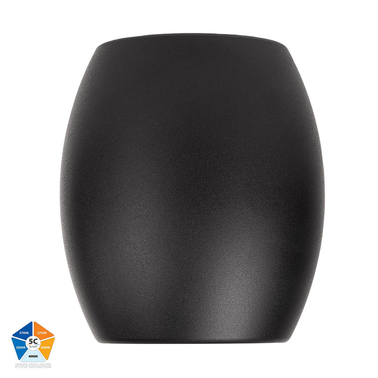 Nella 12W Quinto 240V LED Surface Mounted Downlight Black - HV5849S-BLK