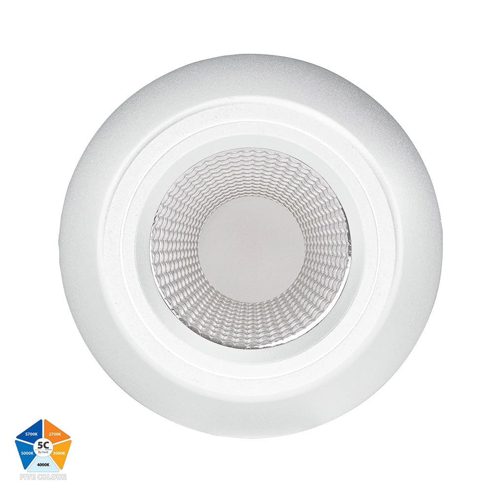 Nella 12W Quinto 240V LED Surface Mounted Downlight White - HV5849S-WHT