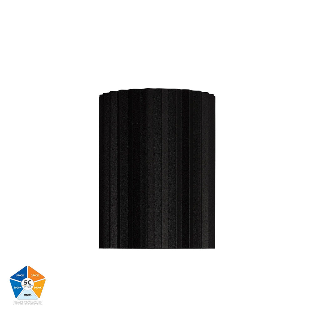 Nella 7W Quinto 12V DC LED Surface Mounted Downlight Black - HV5851S-BLK-12V
