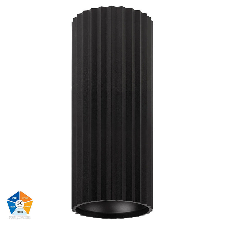 Nella 7W Quinto 240V LED Surface Mounted Downlight Black - HV5851S-BLK-EXT