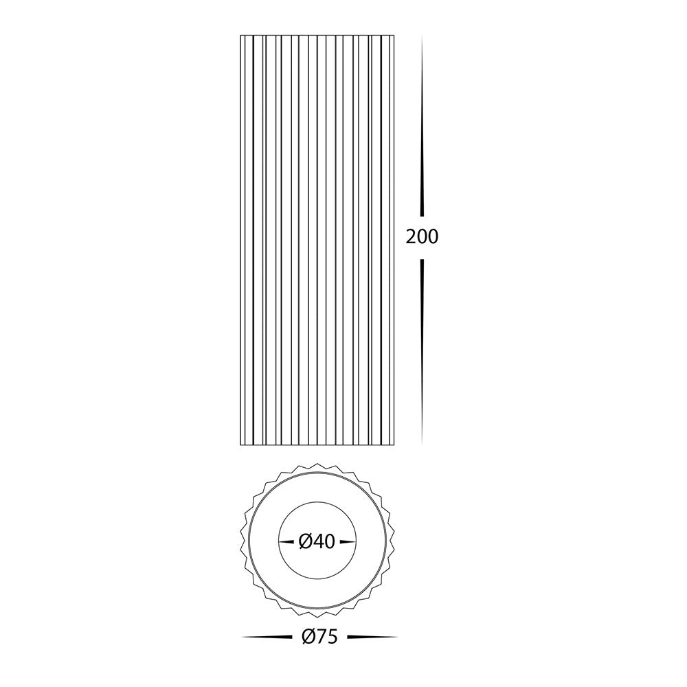 Nella 7W Quinto 240V LED Surface Mounted Downlight Black - HV5851S-BLK-EXT