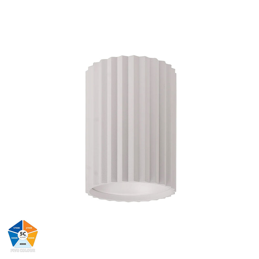 Nella 7W Quinto 12V DC LED Surface Mounted Downlight White - HV5851S-WHT-12V