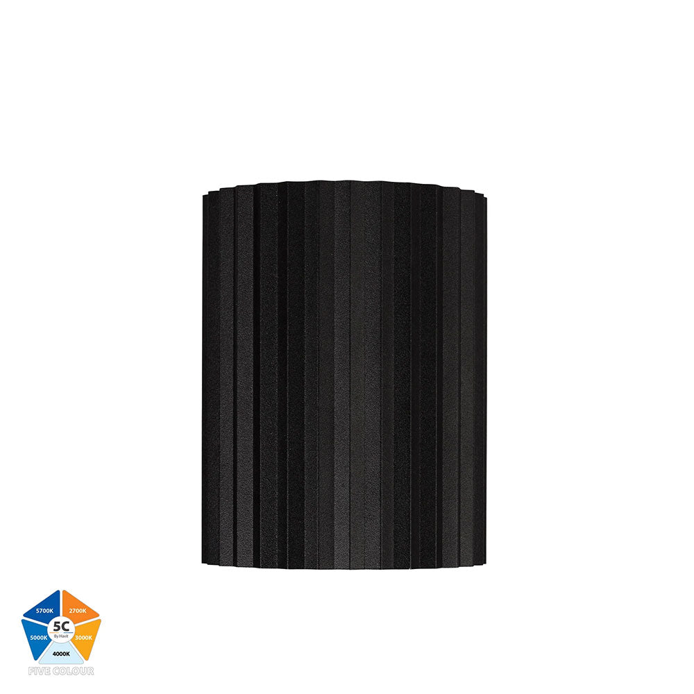 Nella 12W Quinto 240V LED Surface Mounted Downlight Black - HV5852S-BLK