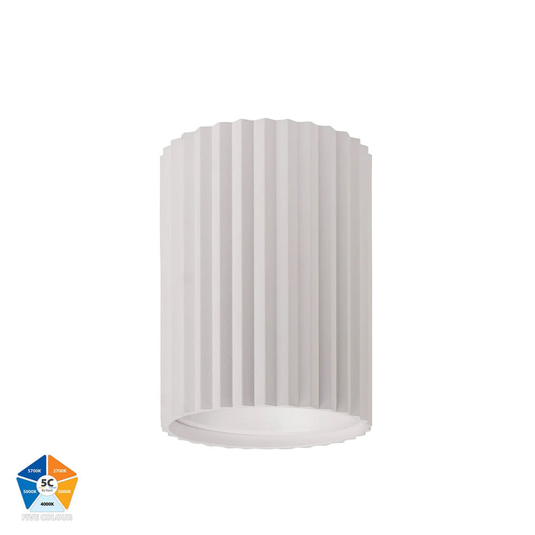 Nella 12W Quinto 240V LED Surface Mounted Downlight White - HV5852S-WHT