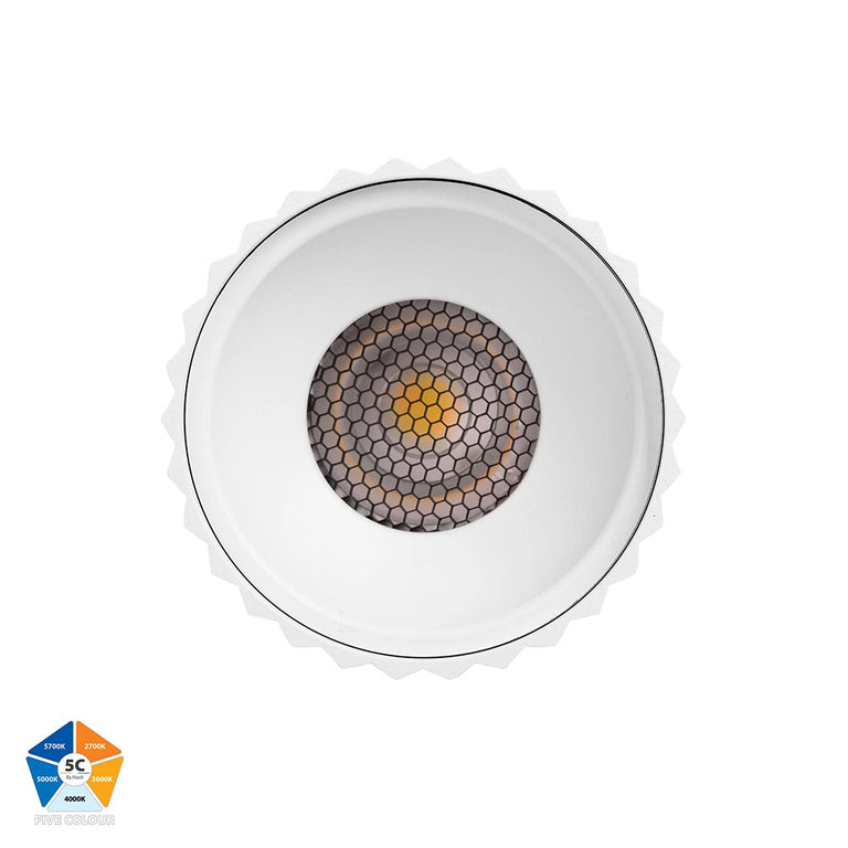Nella 12W Quinto 240V LED Surface Mounted Downlight White - HV5852S-WHT