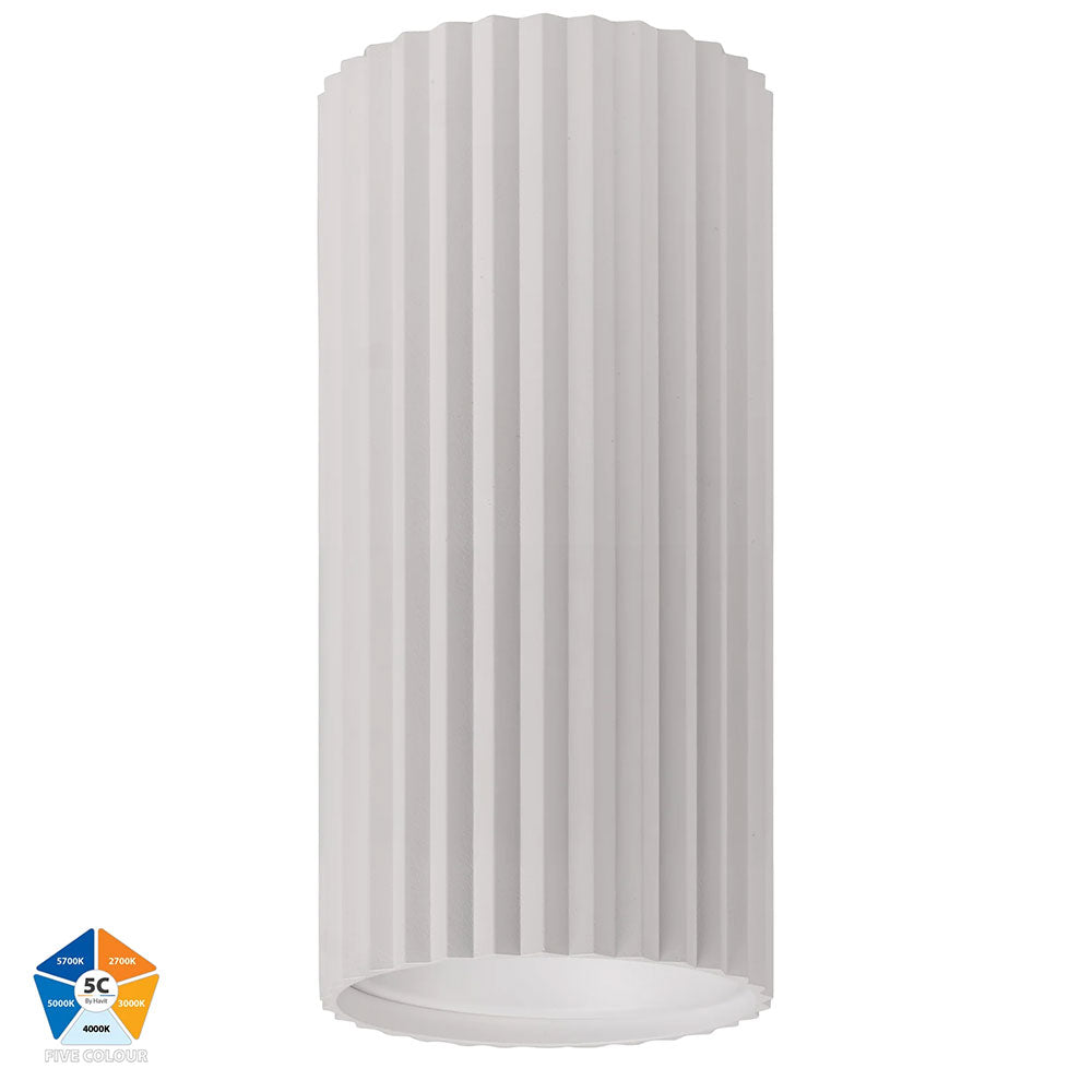 Nella 12W Quinto 12V DC LED Surface Mounted Downlight White - HV5852S-WHT-EXT-12V