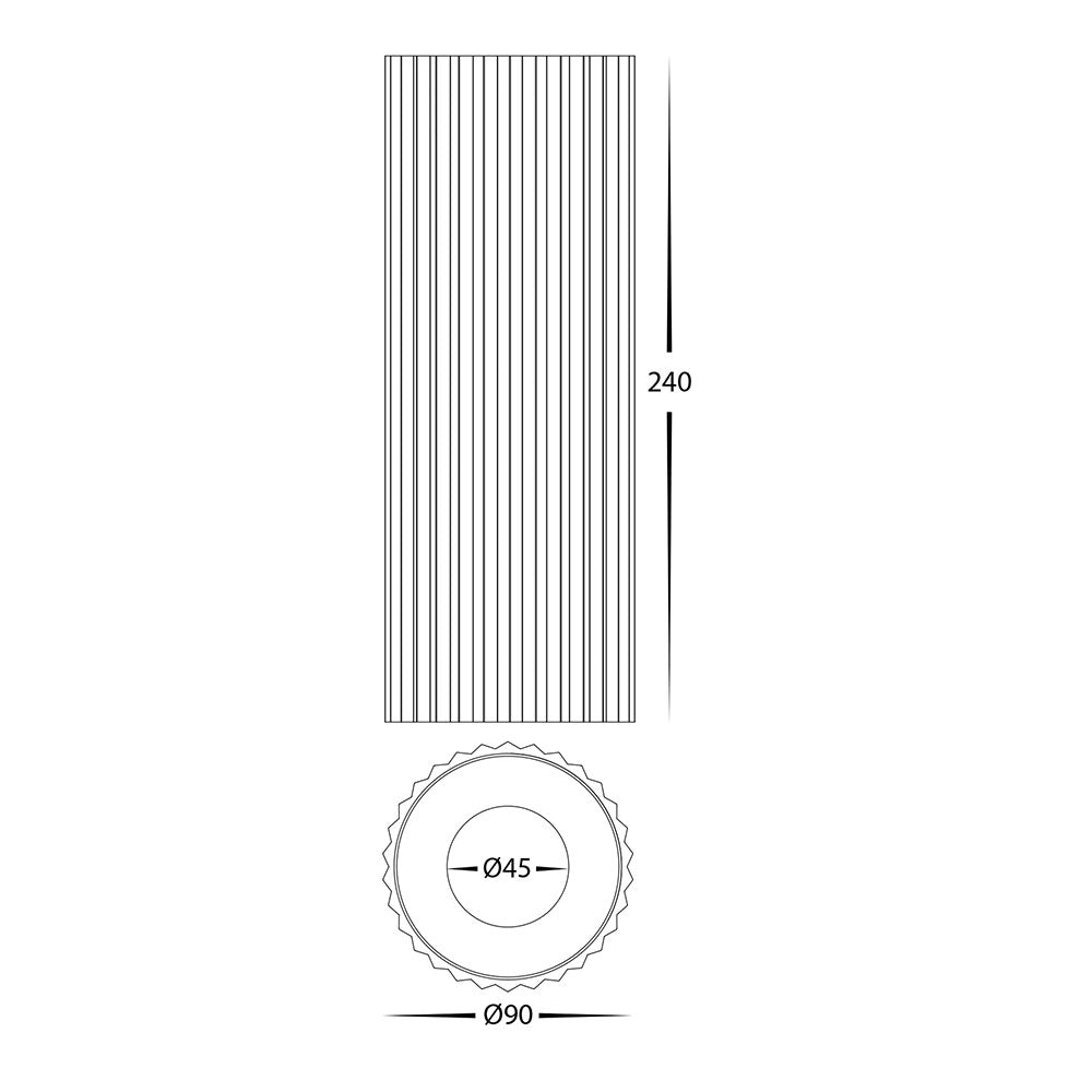 Nella 12W Quinto 240V LED Surface Mounted Downlight White - HV5852S-WHT-EXT