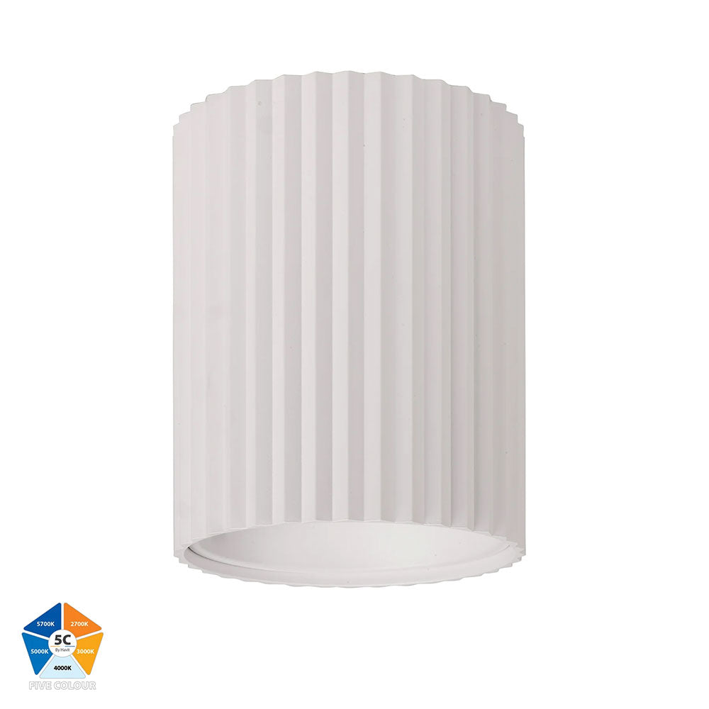 Nella 18W Quinto 240V LED Surface Mounted Downlight White - HV5853S-WHT