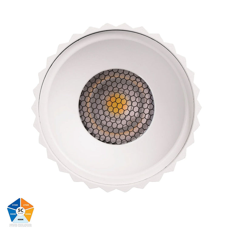 Nella 18W Quinto 240V LED Surface Mounted Downlight White - HV5853S-WHT