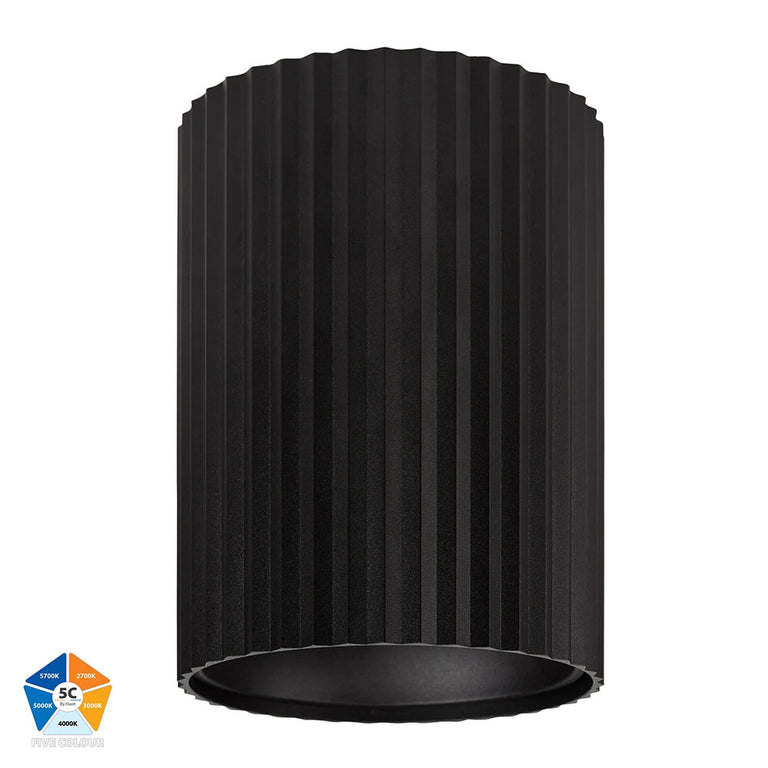 Nella 24W Quinto 240V LED Surface Mounted Downlight Black - HV5854S-BLK