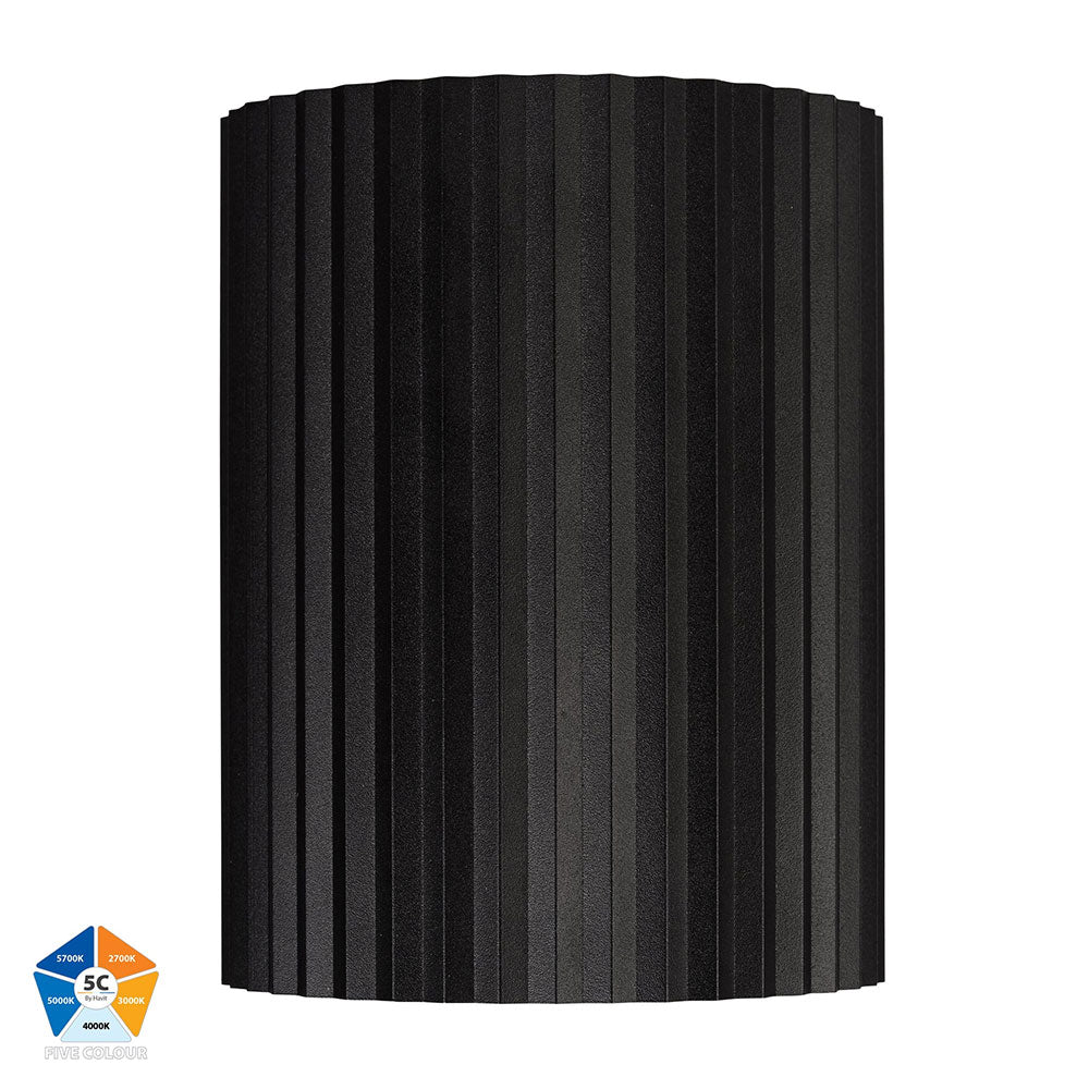Nella 24W Quinto 240V LED Surface Mounted Downlight Black - HV5854S-BLK