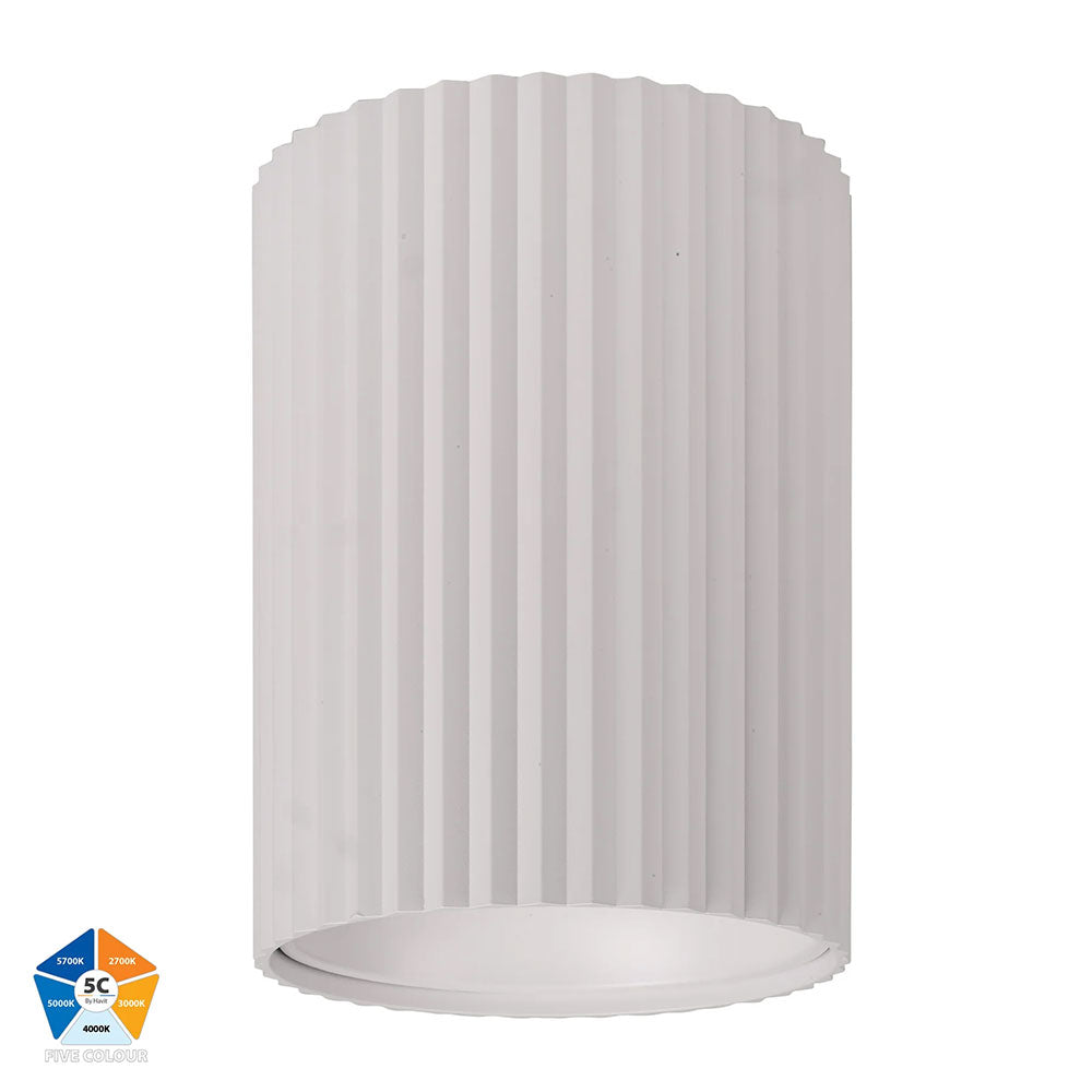 Nella 24W Quinto 240V LED Surface Mounted Downlight White - HV5854S-WHT