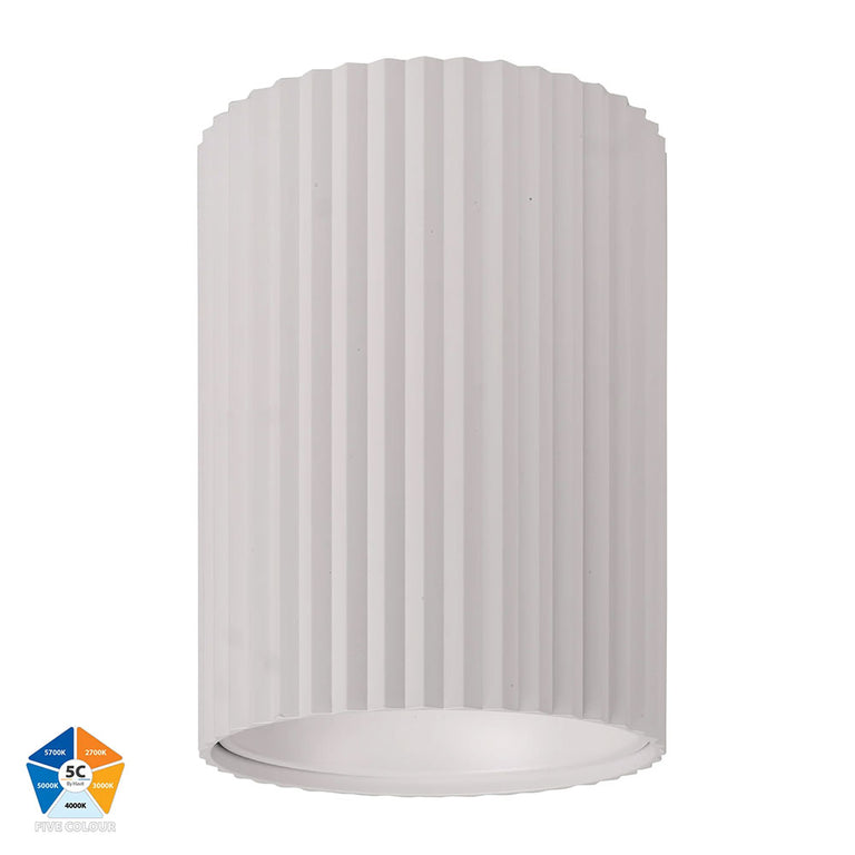 Nella 24W Quinto 240V LED Surface Mounted Downlight White - HV5854S-WHT