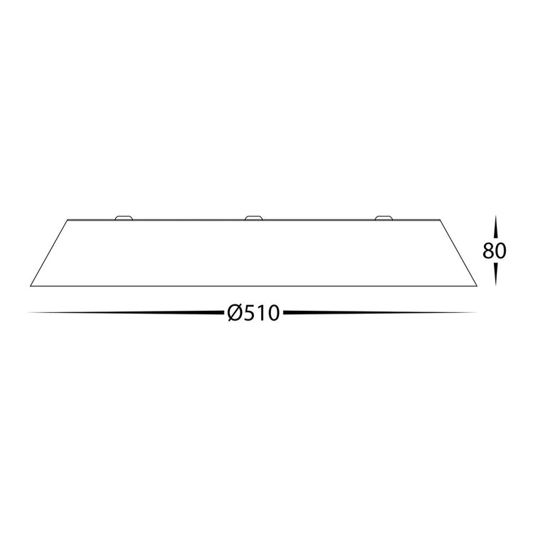 Noyer 40W CCT 240V LED Oyster Light Walnut / White - HV5873T