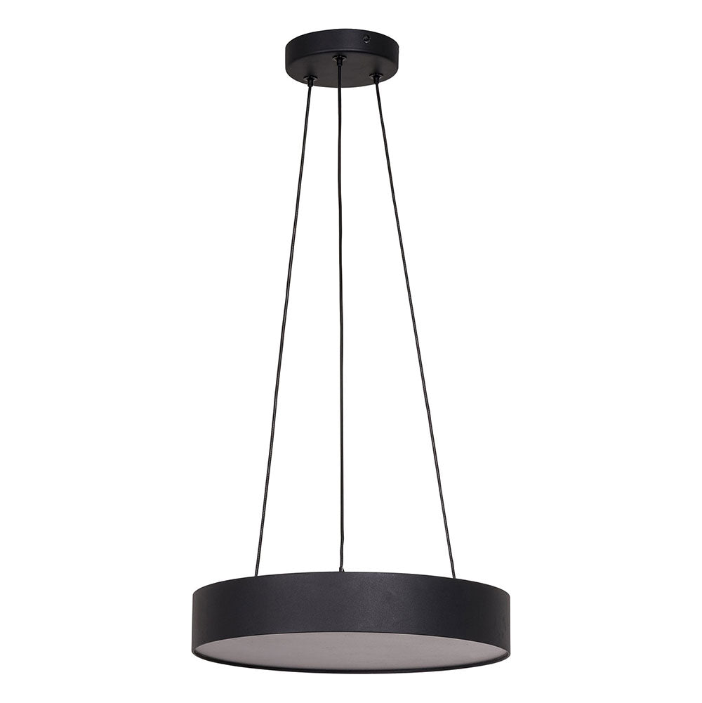 Nella 30W CCT 240V LED 320mm Round Pendant Black - HV5893T-BLK-PDT