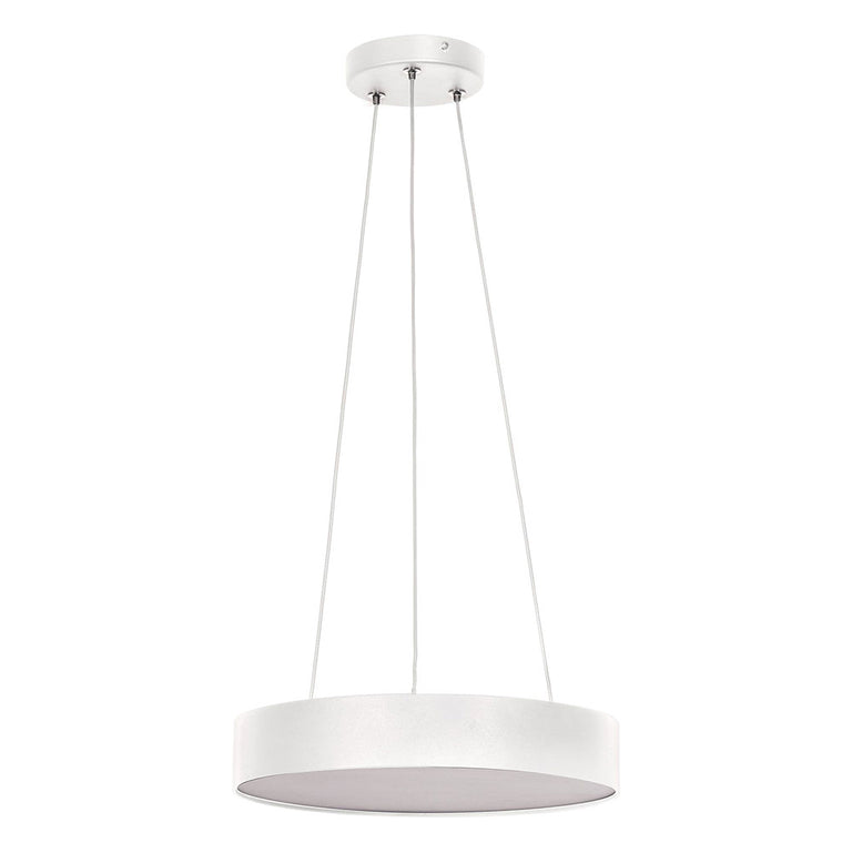 Nella 30W CCT 240V LED 330mm Round Pendant White - HV5893T-WHT-PDT