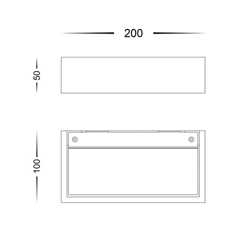 Sunrise 3W 240V E14 LED 200mm Wall Light White / Warm White - HV8070W